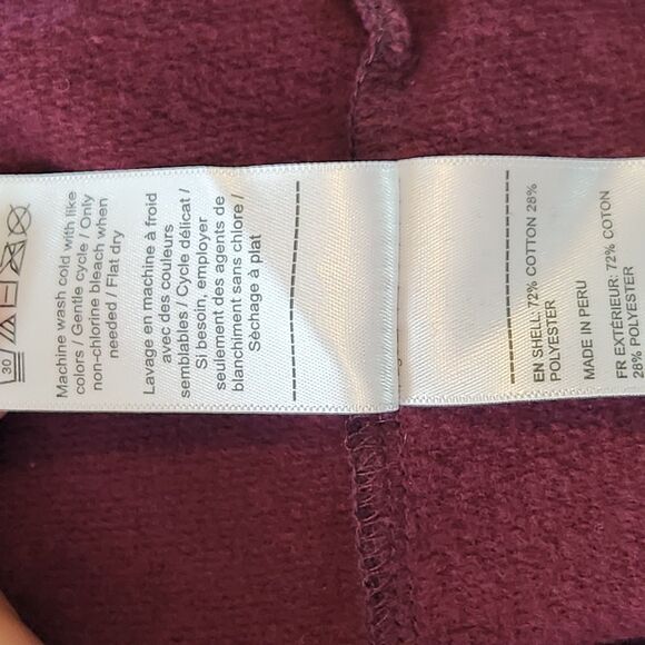 UntuckIt Men's XXL Corral 1/4 Zip Pullover Burgundy Sweatshirt - Picture 6 of 8